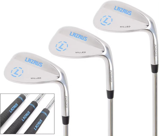 New Original LAZRUS Premium Forged Golf Wedge Set for Men - 52 56 60 Degree Golf Wedges + Milled Face for More Spin